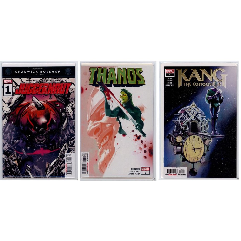 MARVEL MIX #1 - JUGGERNAUT 1, THANOS 6, & KANG 4, ALL HIGH GRADE, SEND TO CGC?